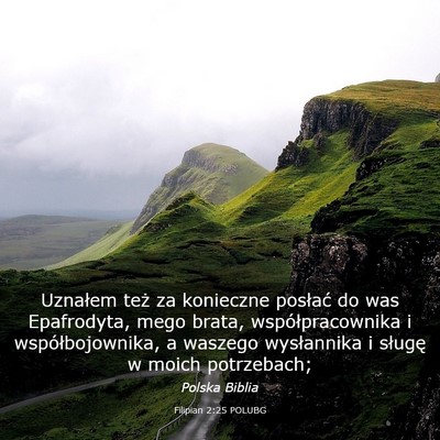 Picture 03 - Filipian 2:25 POLUBG - Uznałem też za konieczne posłać do was - Bible Verse Picture