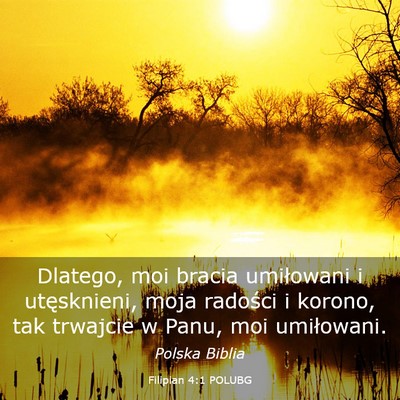 Picture 03 - Filipian 4:1 POLUBG - Dlatego, moi bracia umiłowani i utęsknieni, - Bible Verse Picture