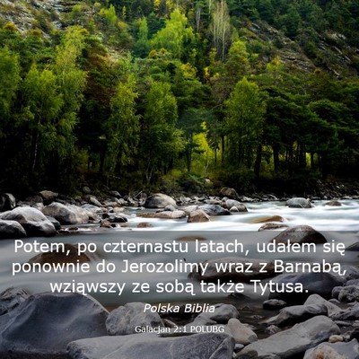 Picture 03 - Galacjan 2:1 POLUBG - Potem, po czternastu latach, udałem się - Bible Verse Picture