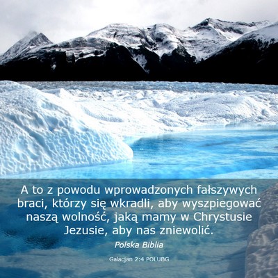 Picture 03 - Galacjan 2:4 POLUBG - A to z powodu wprowadzonych fałszywych braci, - Bible Verse Picture
