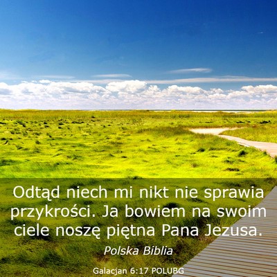 Picture 03 - Galacjan 6:17 POLUBG - Odtąd niech mi nikt nie sprawia przykrości. Ja - Bible Verse Picture