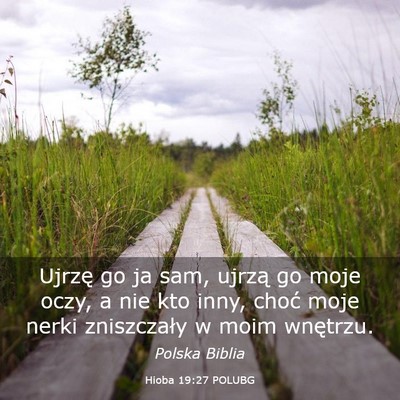 Picture 03 - Hioba 19:27 POLUBG - Ujrzę go ja sam, ujrzą go moje oczy, a nie kto - Bible Verse Picture