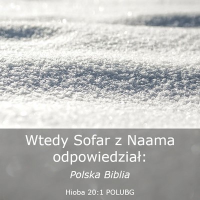 Picture 03 - Hioba 20:1 POLUBG - Wtedy Sofar z Naama - Bible Verse Picture
