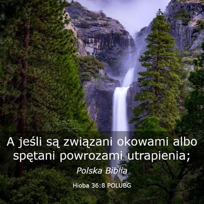 Picture 03 - Hioba 36:8 POLUBG - A jeśli są związani okowami albo spętani - Bible Verse Picture