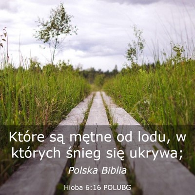 Picture 03 - Hioba 6:16 POLUBG - Które są mętne od lodu, w których śnieg się - Bible Verse Picture