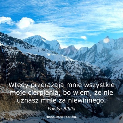 Picture 03 - Hioba 9:28 POLUBG - Wtedy przerażają mnie wszystkie moje - Bible Verse Picture
