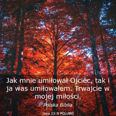 Picture 03 - Jana 15:9 POLUBG - Jak mnie umiłował Ojciec, tak i ja was - Bible Verse Picture