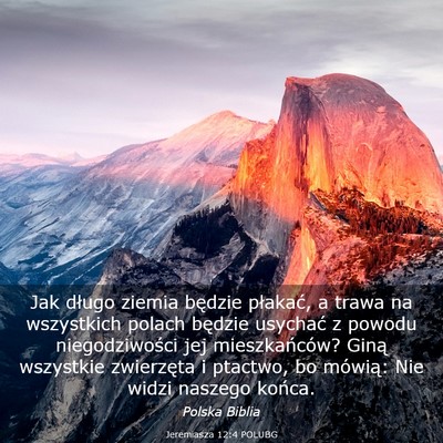 Picture 03 - Jeremiasza 12:4 POLUBG - Jak długo ziemia będzie płakać, a trawa na - Bible Verse Picture