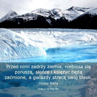 Picture 03 - Joela 2:10 POLUBG - Przed nimi zadrży ziemia, niebiosa się - Bible Verse Picture