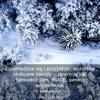 Picture 03 - Joela 3:11 POLUBG - Zgromadźcie się i przyjdźcie, wszystkie - Bible Verse Picture