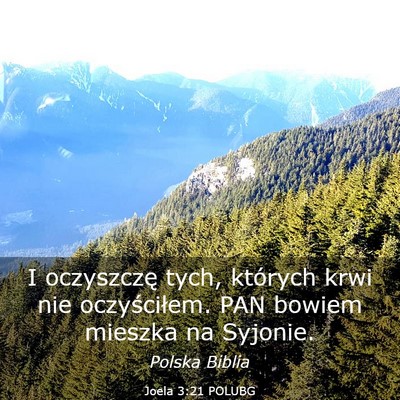 Picture 03 - Joela 3:21 POLUBG - I oczyszczę tych, których krwi nie - Bible Verse Picture