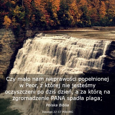 Picture 03 - Jozuego 22:17 POLUBG - Czy mało nam nieprawości popełnionej w Peor, z - Bible Verse Picture
