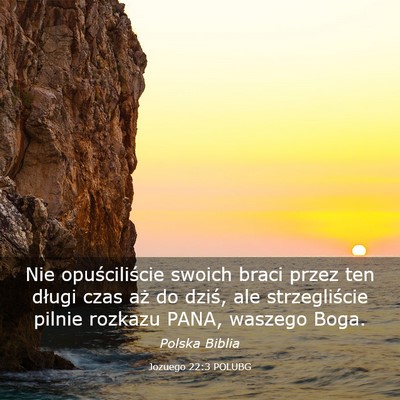 Picture 03 - Jozuego 22:3 POLUBG - Nie opuściliście swoich braci przez ten długi - Bible Verse Picture