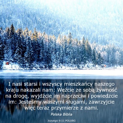 Picture 03 - Jozuego 9:11 POLUBG - I nasi starsi i wszyscy mieszkańcy naszego kraju - Bible Verse Picture