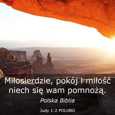Picture 03 - Judy 1:2 POLUBG - Miłosierdzie, pokój i miłość niech się wam - Bible Verse Picture
