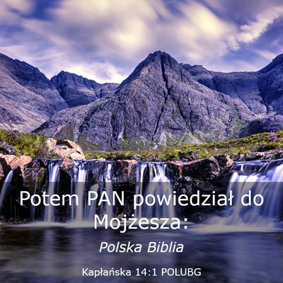 Picture 03 - Kapłańska 14:1 POLUBG - Potem PAN powiedział do - Bible Verse Picture