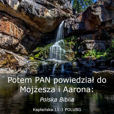 Picture 03 - Kapłańska 15:1 POLUBG - Potem PAN powiedział do Mojżesza i - Bible Verse Picture