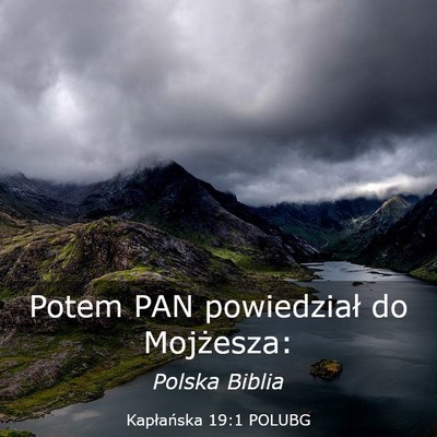 Picture 03 - Kapłańska 19:1 POLUBG - Potem PAN powiedział do - Bible Verse Picture