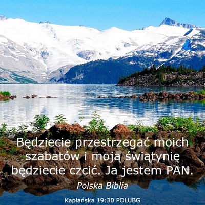 Picture 03 - Kapłańska 19:30 POLUBG - Będziecie przestrzegać moich szabatów i moją - Bible Verse Picture