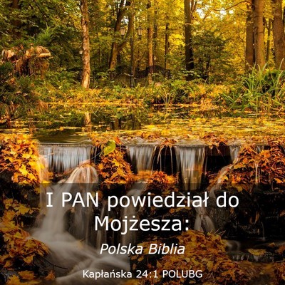 Picture 03 - Kapłańska 24:1 POLUBG - I PAN powiedział do - Bible Verse Picture
