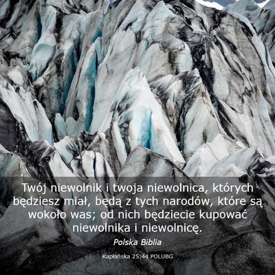 Picture 03 - Kapłańska 25:44 POLUBG - Twój niewolnik i twoja niewolnica, których - Bible Verse Picture