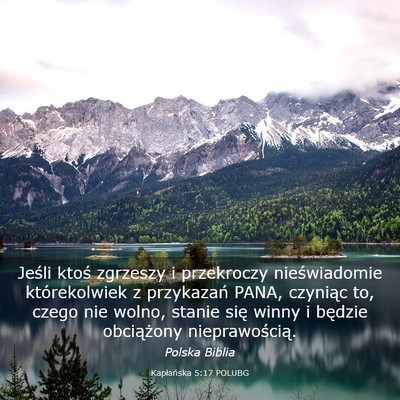 Picture 03 - Kapłańska 5:17 POLUBG - Jeśli ktoś zgrzeszy i przekroczy nieświadomie - Bible Verse Picture