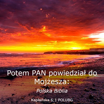 Picture 03 - Kapłańska 6:1 POLUBG - Potem PAN powiedział do - Bible Verse Picture