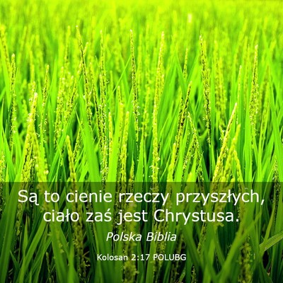 Picture 03 - Kolosan 2:17 POLUBG - Są to cienie rzeczy przyszłych, ciało zaś - Bible Verse Picture