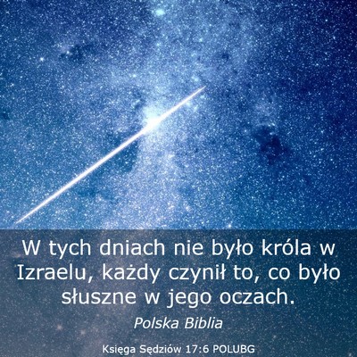 Picture 03 - Księga Sędziów 17:6 POLUBG - W tych dniach nie było króla w Izraelu, każdy - Bible Verse Picture