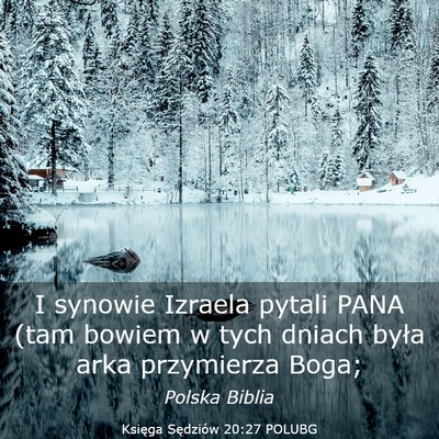 Picture 03 - Księga Sędziów 20:27 POLUBG - I synowie Izraela pytali PANA (tam bowiem w tych - Bible Verse Picture