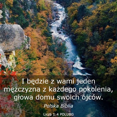 Picture 03 - Liczb 1:4 POLUBG - I będzie z wami jeden mężczyzna z każdego - Bible Verse Picture