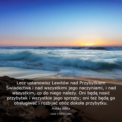 Picture 03 - Liczb 1:50 POLUBG - Lecz ustanowisz Lewitów nad Przybytkiem - Bible Verse Picture