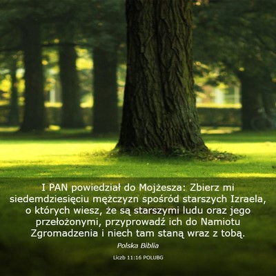 Picture 03 - Liczb 11:16 POLUBG - I PAN powiedział do Mojżesza: Zbierz mi - Bible Verse Picture