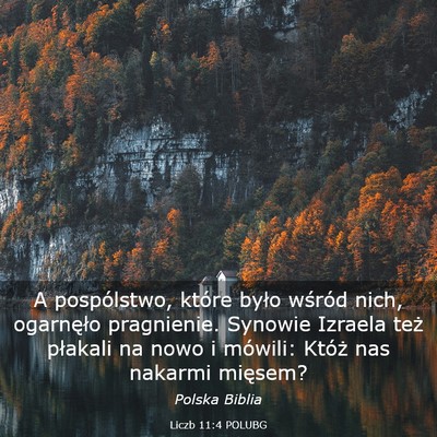 Picture 03 - Liczb 11:4 POLUBG - A pospólstwo, które było wśród nich, - Bible Verse Picture