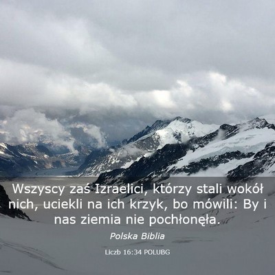 Picture 03 - Liczb 16:34 POLUBG - Wszyscy zaś Izraelici, którzy stali wokół - Bible Verse Picture