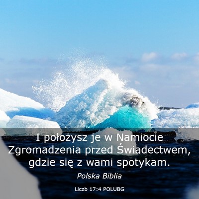 Picture 03 - Liczb 17:4 POLUBG - I położysz je w Namiocie Zgromadzenia przed - Bible Verse Picture