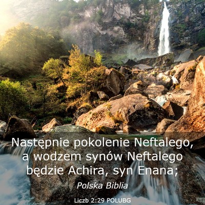 Picture 03 - Liczb 2:29 POLUBG - Następnie pokolenie Neftalego, a wodzem synów - Bible Verse Picture