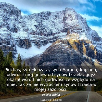 Picture 03 - Liczb 25:11 POLUBG - Pinchas, syn Eleazara, syna Aarona, kapłana, - Bible Verse Picture
