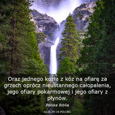 Picture 03 - Liczb 29:16 POLUBG - Oraz jednego kozła z kóz na ofiarę za grzech - Bible Verse Picture
