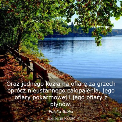 Picture 03 - Liczb 29:38 POLUBG - Oraz jednego kozła na ofiarę za grzech oprócz - Bible Verse Picture