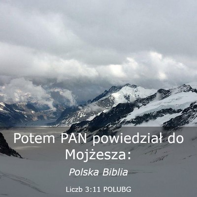 Picture 03 - Liczb 3:11 POLUBG - Potem PAN powiedział do - Bible Verse Picture