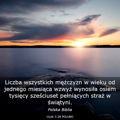 Picture 03 - Liczb 3:28 POLUBG - Liczba wszystkich mężczyzn w wieku od jednego - Bible Verse Picture