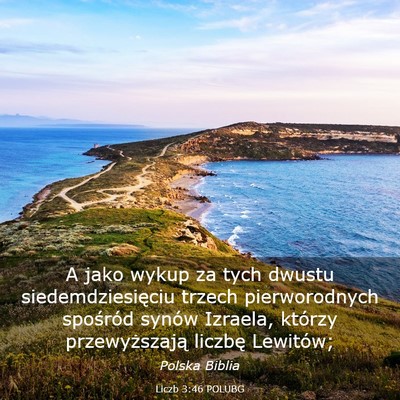 Picture 03 - Liczb 3:46 POLUBG - A jako wykup za tych dwustu siedemdziesięciu - Bible Verse Picture
