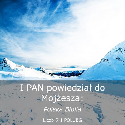 Picture 03 - Liczb 5:1 POLUBG - I PAN powiedział do - Bible Verse Picture