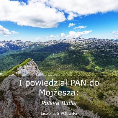 Picture 03 - Liczb 5:5 POLUBG - I powiedział PAN do - Bible Verse Picture