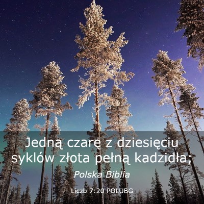 Picture 03 - Liczb 7:20 POLUBG - Jedną czarę z dziesięciu syklów złota - Bible Verse Picture