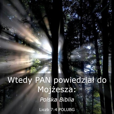 Picture 03 - Liczb 7:4 POLUBG - Wtedy PAN powiedział do - Bible Verse Picture