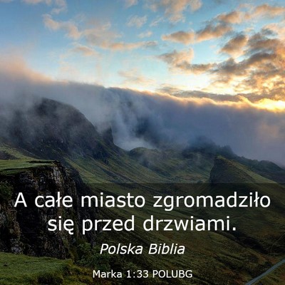Picture 03 - Marka 1:33 POLUBG - A całe miasto zgromadziło się przed - Bible Verse Picture