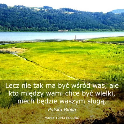Picture 03 - Marka 10:43 POLUBG - Lecz nie tak ma być wśród was, ale kto między - Bible Verse Picture