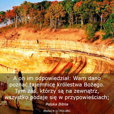 Picture 03 - Marka 4:11 POLUBG - A on im odpowiedział: Wam dano poznać - Bible Verse Picture